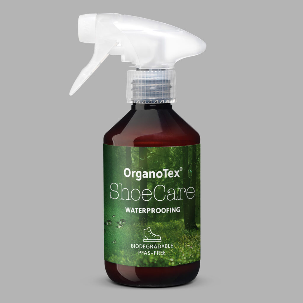 ShoeCare Waterproofing spray for shoe impregnation, made by OrganoTex